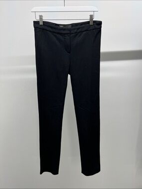 希少 90s VERSACE Two-Tuck Black Pants GIANNI VERSACE black leather & lace jeans from 1996 Style worn by